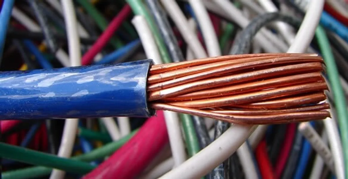 electrical wiring services showing exposed copper conductors and cable preparation in Miami, FL