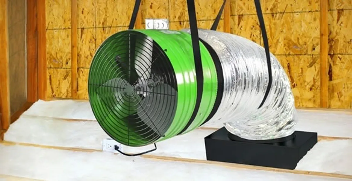 whole house fan installation services with professionally mounted ventilation fan system in Miami, FL
